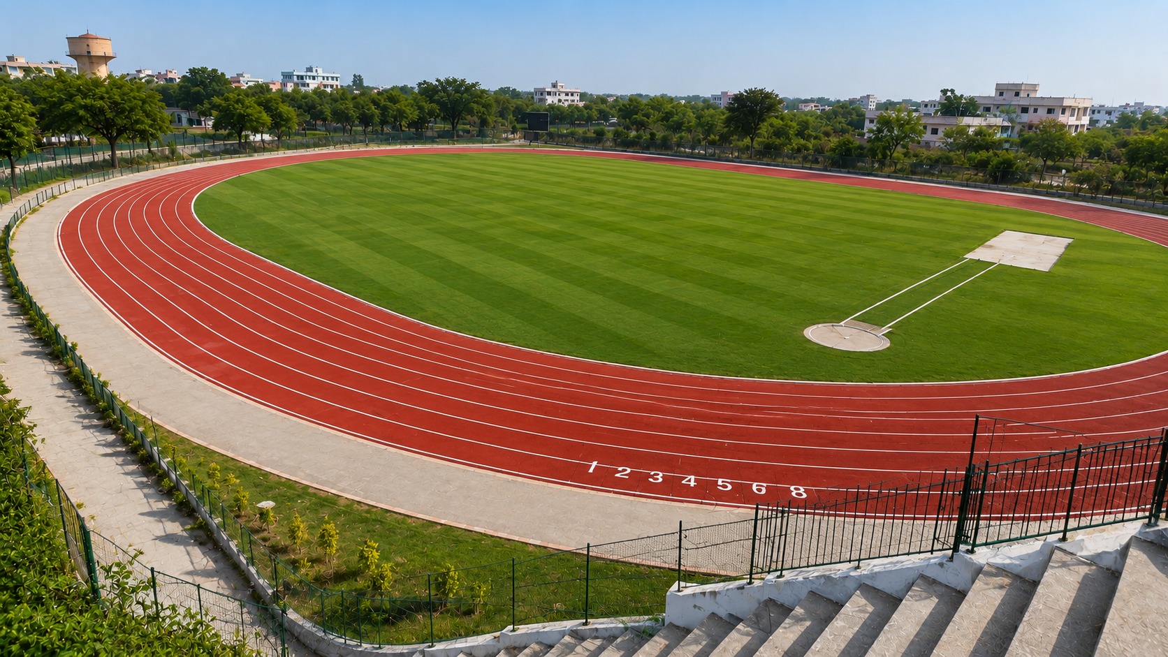 After Running Track Construction